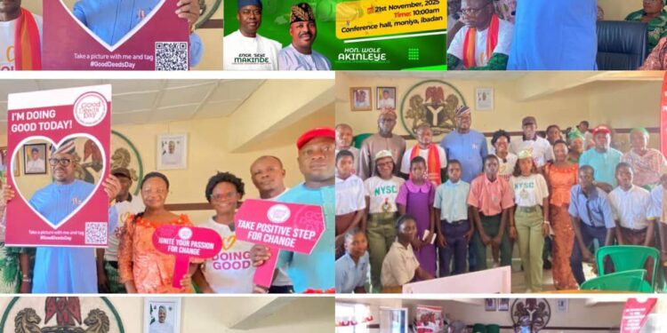 Hon Akinwole Akinleye Positions Akinyele LG For Sustainable Prosperity, Partners Good Deeds Day International on waste to wealth Training Initiative