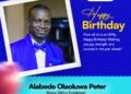 Your unwavering belief and trust have been a guiding light, Ufitfly Congratulates Alabede Olaoluwa Peter on his Birthday