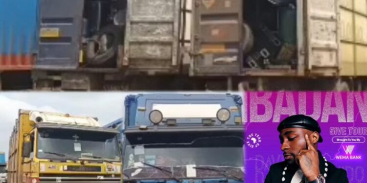 Ibadan Gears Up for Davido’s #5iveAliveTour: First Batch of Concert Equipment Arrives at Liberty Stadium