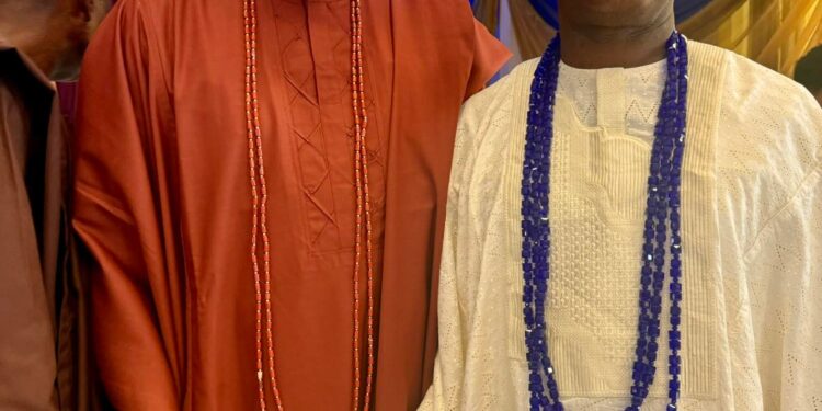 Oloye Abiola Iyiola Congratulates Chief (Engr.) Jubril Dotun Sanusi on His Installation as Okanlomo Oodua