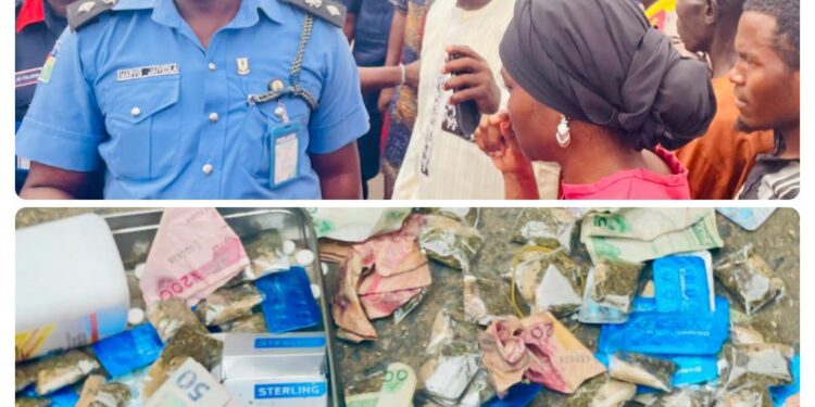 Two arrested with narcotic as Olatunji leads joint security taskforce against criminal elements in Oluyole LG