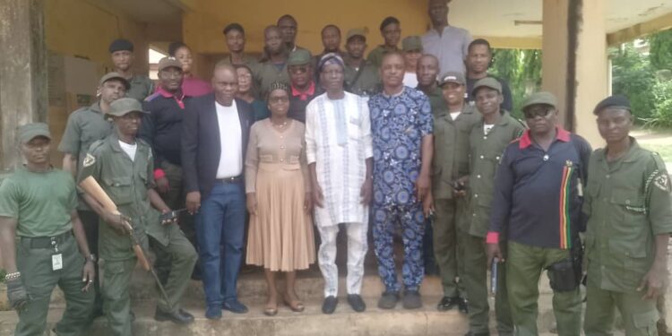 Security Boost: IBSWLG Chairman, Hon Akande, VGN Discuss Enhanced Security Measures