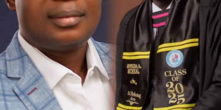 Hon Olusina Ogunsola sends heartfelt congratulations to Awopegba Emmanuel on his graduation from Lead City University