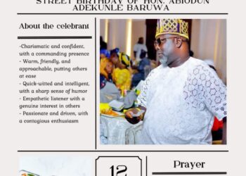 Birthday: You’re A Man Of Inestimable Value! Street Circle Foundation Celebrates Hon Baruwa Abiodun Adekunle