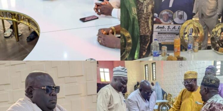 Saki West PDP Celebrates Barr. Onijo’s Induction into Peace Hall of Fame and Chartered Arbitrators (PHOTOS)