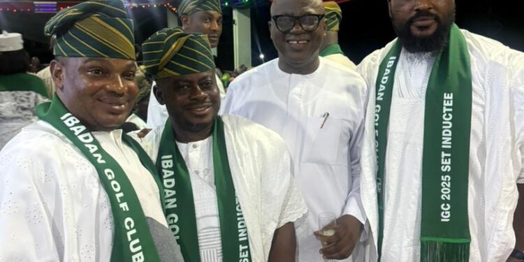 Ambassador Sikiru Sanda, Oyo ALGON Chairman, Inducted Into Golf Club, Pledges to Uphold Fundamental Principles