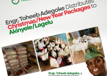 Engr. Toheeb Adegoke Spreads Festive Cheer with Christmas and New Year Packages Across Akinyele and Lagelu*
