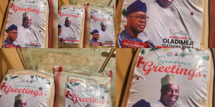 YULETIDE SOLIDARITY: Asiwaju Oladimeji Olatilewa Spreads Hope with Rice, Cash Gifts Across Ido LG