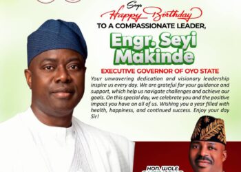 You are a Trailblazer”, Akinyele Council Boss, Hon Akinwole Akinleye Celebrates Gov. Seyi Makinde @58*