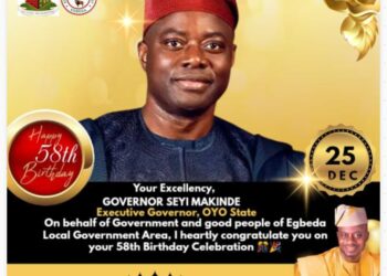 Ido LG Chairman, Adeojo, Felicitates Gov. Makinde at 58