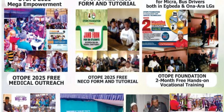 OTOPE Foundation’s 2025 Testimonies Speak Loud — Set to Do More in 2026