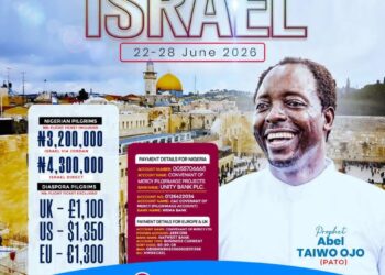PATO2026: Pilgrimage to Israel & Jordan with Prophet Abel Taiwo Ojo( Check Date and Contacts)