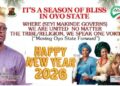 Hon. Comforter Extends Heartfelt New Year Greetings to the World as 2026 Begins