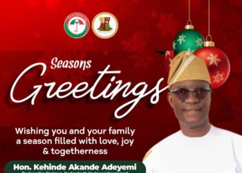 New Year Message from Hon Kehinde Adeyemi Akande , the Executive Chairman of Ibadan South West Local Government