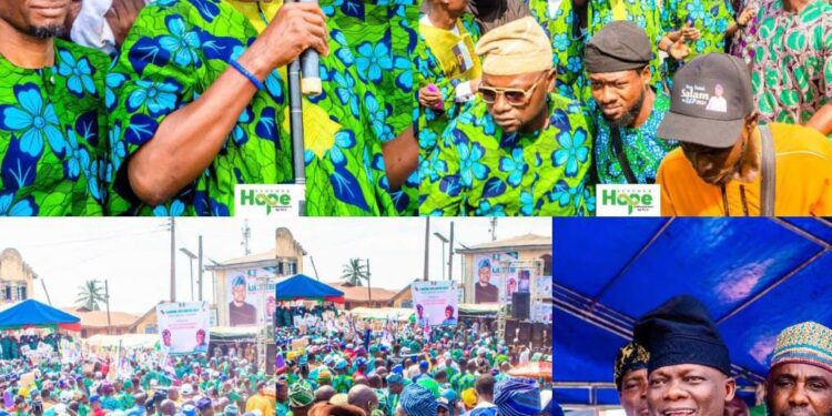 APC Bubbles as Folarin, Adelabu, Buhari, Ali, Abass Welcome Over 50,000 PDP, SDP, ADC Defectors