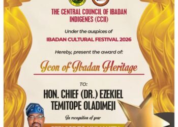 Excitement as CCII Set to Confer ICON of Ibadan Heritage on OTOPE Foundation President, Hon. (Dr.) Ezekiel Temitope Oladimeji