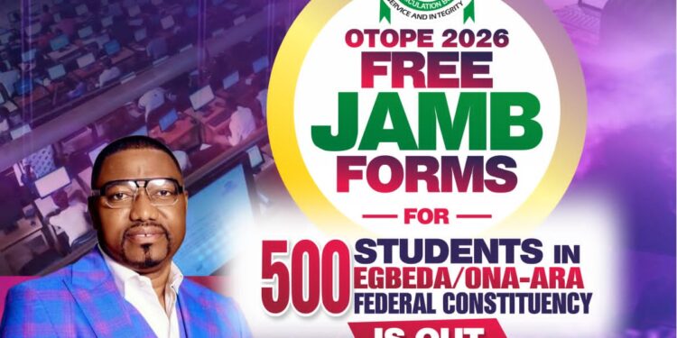 As Promised, OTOPE Commences Free JAMB Registration for 500 Indigent Students in Egbeda/Ona-Ara Federal Constituency