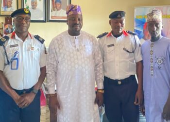 SECURITY: Akinyele LG, NSCDC Forge Stronger Synergy as Area B Commander Visits Council Boss, Hon Akinwole Akinleye*