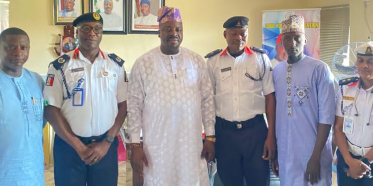 SECURITY: Akinyele LG, NSCDC Forge Stronger Synergy as Area B Commander Visits Council Boss, Hon Akinwole Akinleye*
