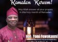 Engr. Toheeb Adegoke (ADLAT) Extends Warm Ramadan Greetings to Akinyele/Lagelu Muslim Community*