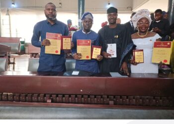 Akande Babatunde Kazeem, mni, Congratulates Newly Confirmed Justices of the Peace in Oyo State; Amb (Dr.) Seyi Oladipo JP, Amb Akande Yusuff JP and Amb Muibat Akande JP