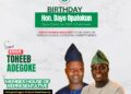 *Engr. Toheeb Adegoke (ADLAT) Felicitates Hon. Dayo Opatokun, Oyo Central PDP Chairman, on His Birthday*