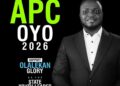 Oyo APC Youths Congratulates Olalekan Glory on His Emergence as APC State Youth Leader