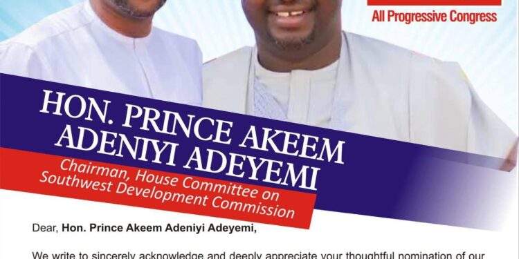 **Oyo Rep, Hon Akeem Adeniyi Adeyemi Commends APC’s Oyo State Congress Success, Congratulates Hon. Dr. Lamidi Taofeek Oyesola**