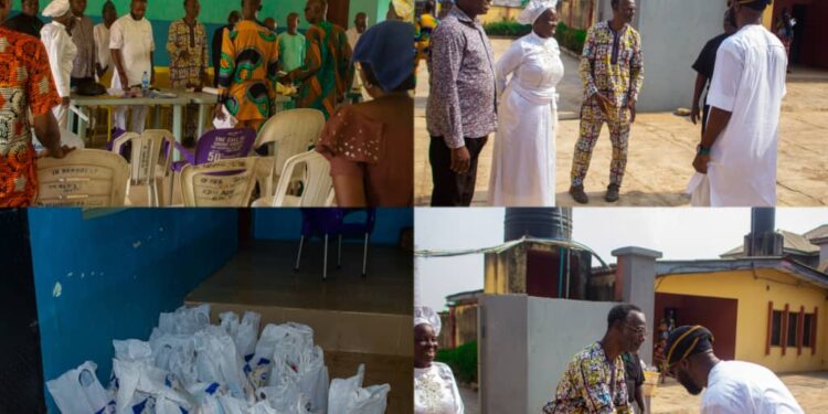 *Akintayo Pays Condolence Visit to St. Peter’s Church Aremo, Distributes Lenten Packages*