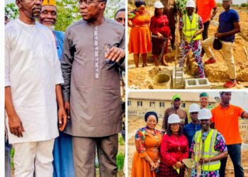 Akeem Olatunji lays foundation for the construction of ultra modern veterinary facility in Oluyole LG