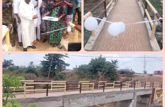 Hon. Sanda Commissions Pedestrian Bridge in Adabi, Boosts Safety in Egbeda 