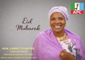 Eid El-Fitr Greetings from Hopeful Hon. Ganiat Olawore: A Message of Joy and Unity