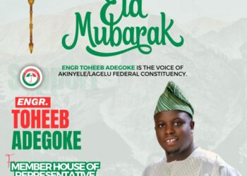 *Eid El Fitr Greetings from Engr. Toheeb Adegoke Adlat: A Message of Joy and Unity*