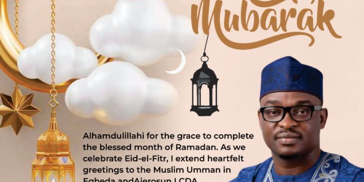 Eid-el-Fitr: Ajorosun LCDA Political Head/Administrator, Ibrahim Oladebo Simple, Felicitates Muslims, Urges Residents To Uphold Ramadan Values