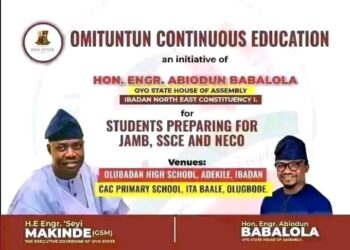 Hon. Engr. Babalola Integrity, PhD, Launches Weekly Omituntun Continuous Education Program for Students in Ibadan North East Constituency 1