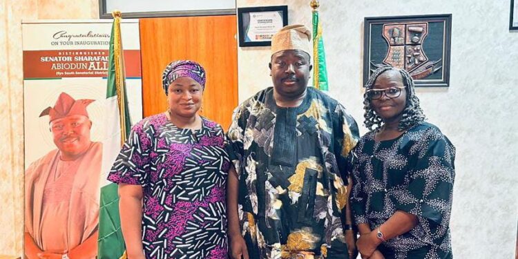 **OYO APC STATE WOMAN LEADER PAYS COURTESY VISIT TO OYO SOUTH SENATOR, PRESENTS PROGRAMME TIMELINE — INITIATIVES LAUDED**