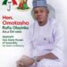 **Hon. Omotosho Rafiu Olayinka Declares Candidacy for State House of Assembly**