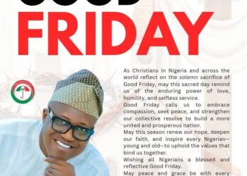 Dr. Nureni Aderemi Adeniran Urges Love, Peace, and Selfless Service on Good Friday