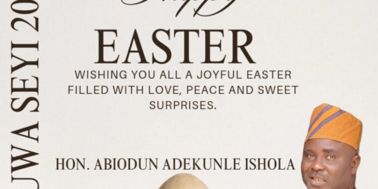 Baruwa Extends Easter Greetings to Christians and Residents of IBSWLG