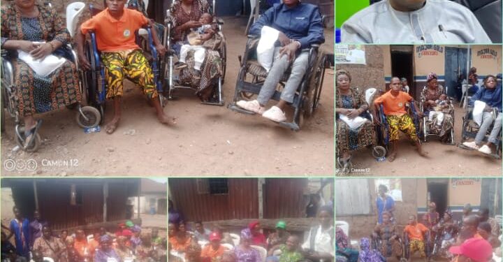 *Professor Sangodoyin Celebrates Easter with Persons with Disabilities Across Ibadan, Distributes Food Items*
