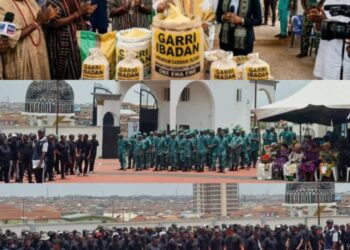 Oloye Adegoke Lauds Oba Ladoja on Inauguration of Ibadan Community Guard & Unveiling of ‘Garri Ibadan’