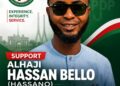 *IBSWLG Chairmanship: Hassan Bello ‘Hassano’ Pledges Inclusive Governance, Grassroots Growth*  ….. says leadership must listen, act and deliver for the people