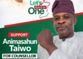 **Animasahun Taiwo Declares Candidacy for Councillorship Position in Ward 7, Ibadan South West Local Government Area**