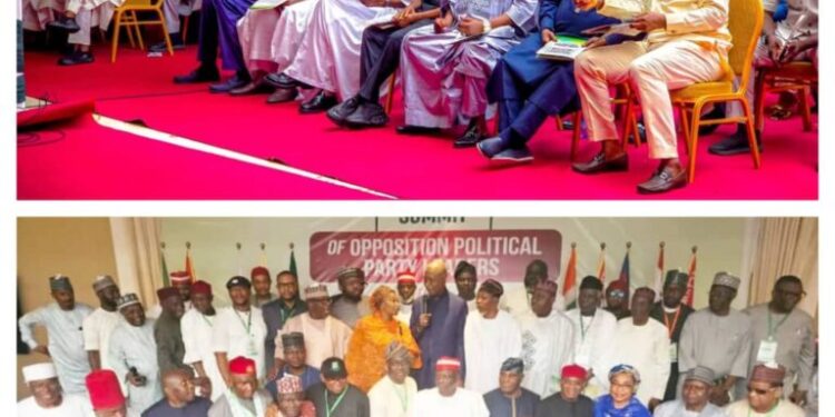 Communiqué issued at the end of Opposition Political Parties National Summit held on Saturday April 25, 2026 in Ibadan, Oyo State.