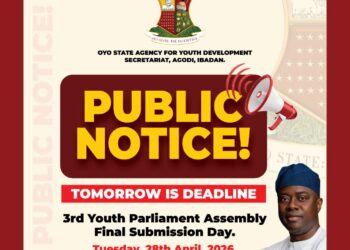 Countdown to Deadline: Oyo Youth Parliament Assembly Closes Submissions Tomorrow
