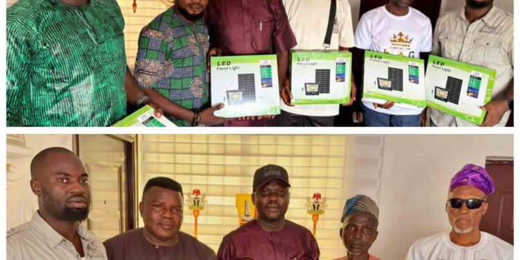 Oluyole Community Benefits from Hon. Waheed Akintayo’s Initiative: 30 Solar Streetlights Installed in Record Time for Improved Security