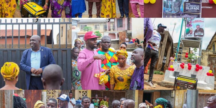 Ibadan North LG: Olufade Commissions Two Motorised Boreholes, Donates Generators To Ease Water Scarcity In Communities