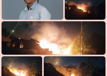 Breaking News: Fire Guts Hon. Sunday Adeleke’s Office in 110 Road, Oyo Fire Service Prevents Escalation