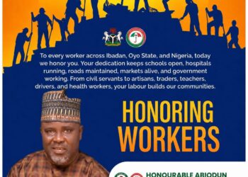 Workers’ Day: House of Assembly Hopeful, Hon. Abiodun Adekunle Ishola BARUWA Salutes Workers in IBSWLG, Oyo State