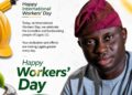 MAY DAY: LGSPB BOSS, HON AKEEM IGE FELICITATES WORKERS, SALUTES THEIR DEDICATION